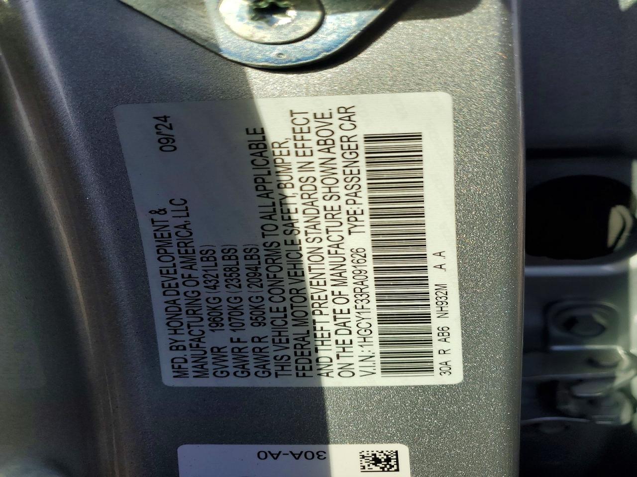 Honda Accord Ex