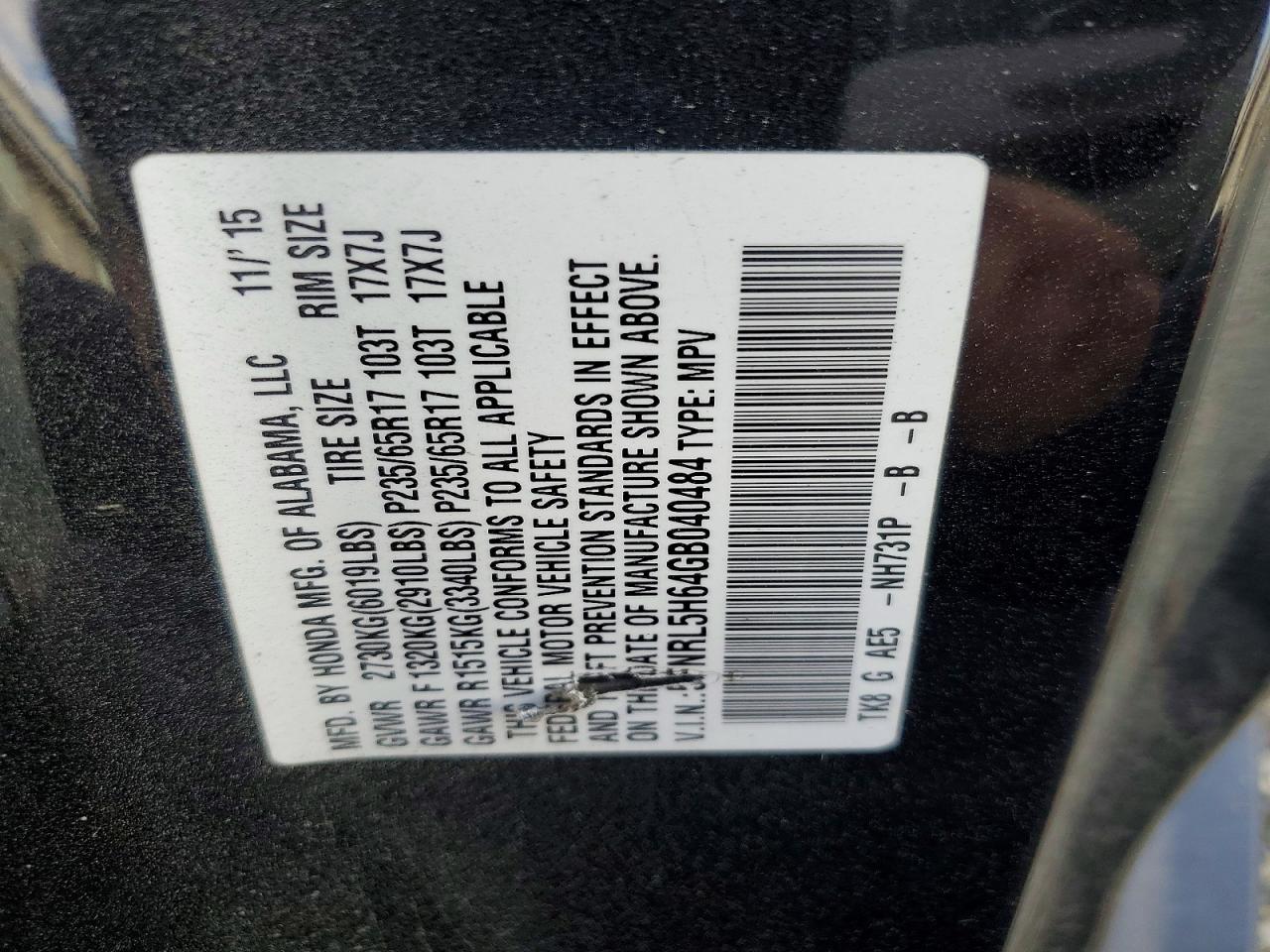 Honda Odyssey Exl