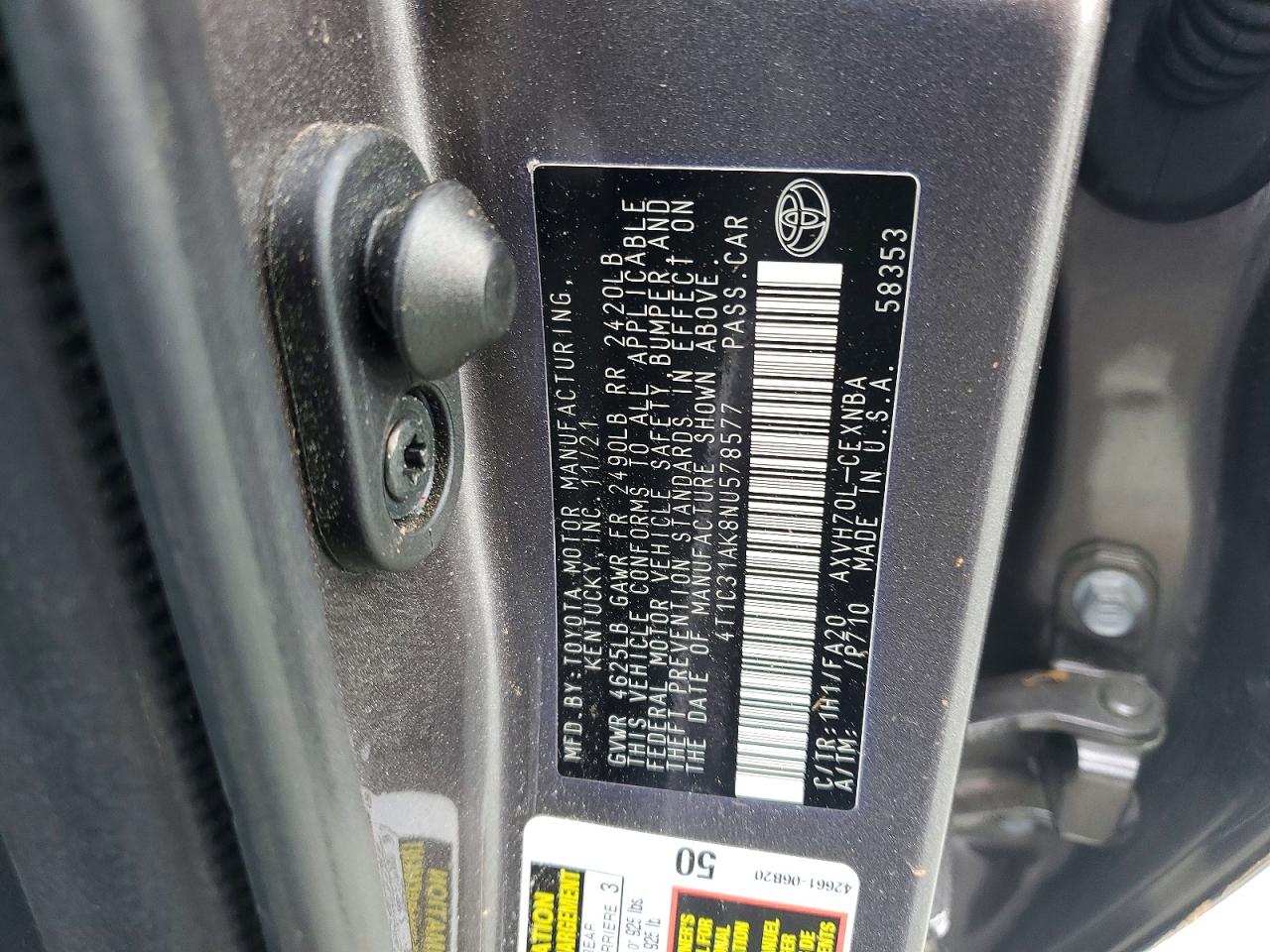 Toyota Camry Le