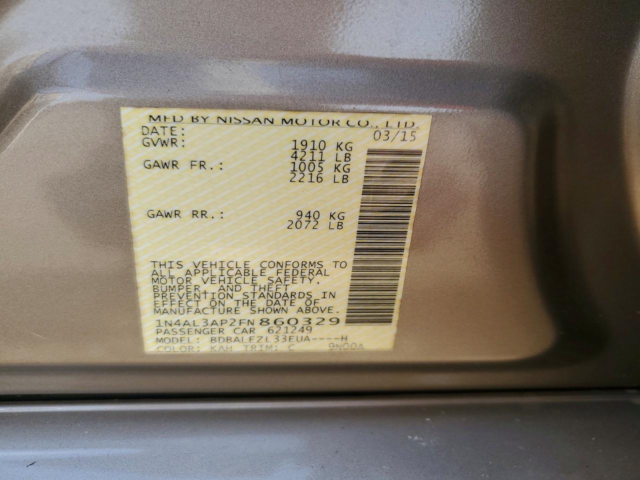 Nissan Altima 2.5 S