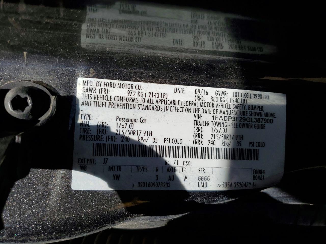 Ford Focus Se