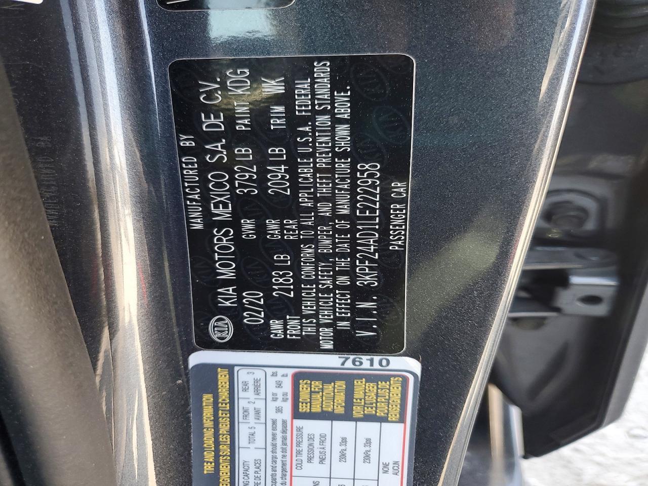 Kia Forte Lxs