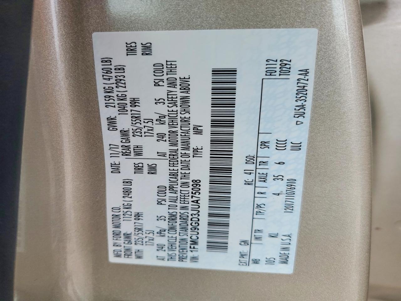 Ford Escape Se