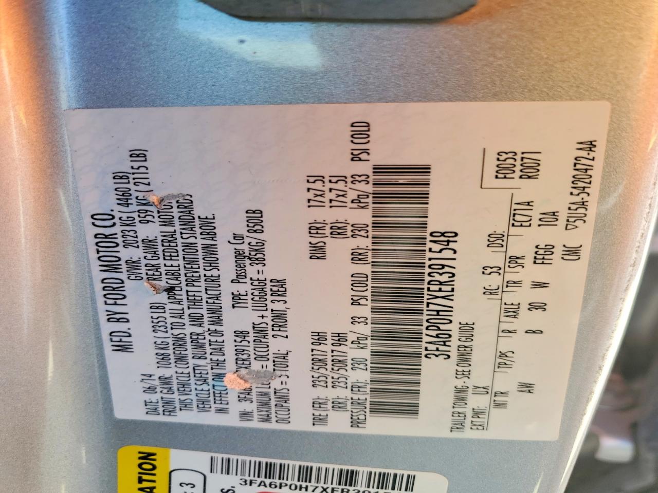 Ford Fusion Se