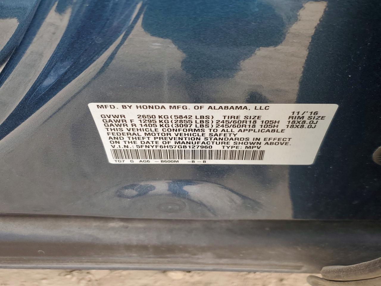 Honda Pilot Exl