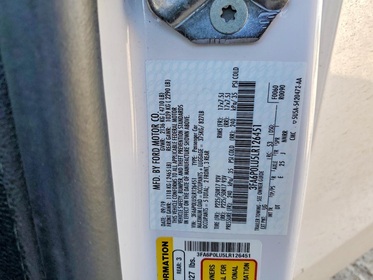 Ford Fusion Se