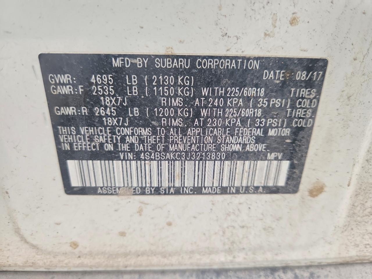 Subaru Outback 2.5i Limited