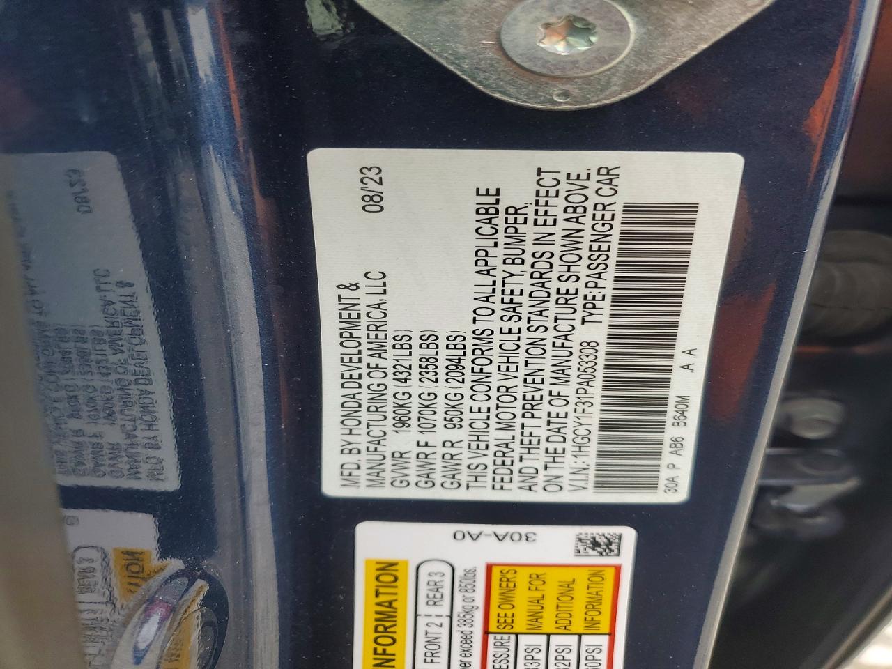 Honda Accord Ex