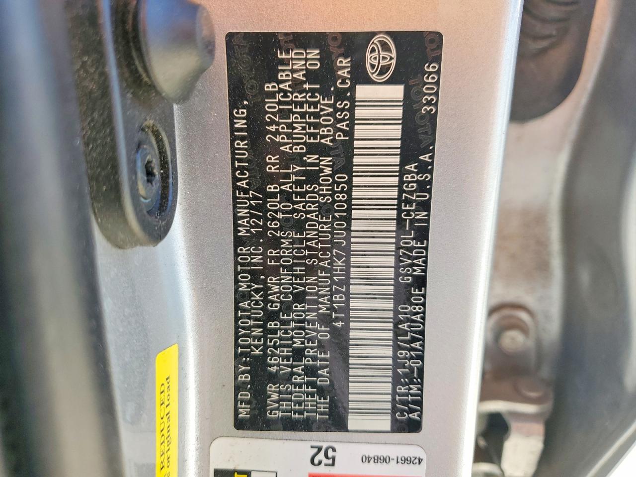 Toyota Camry Xle V6