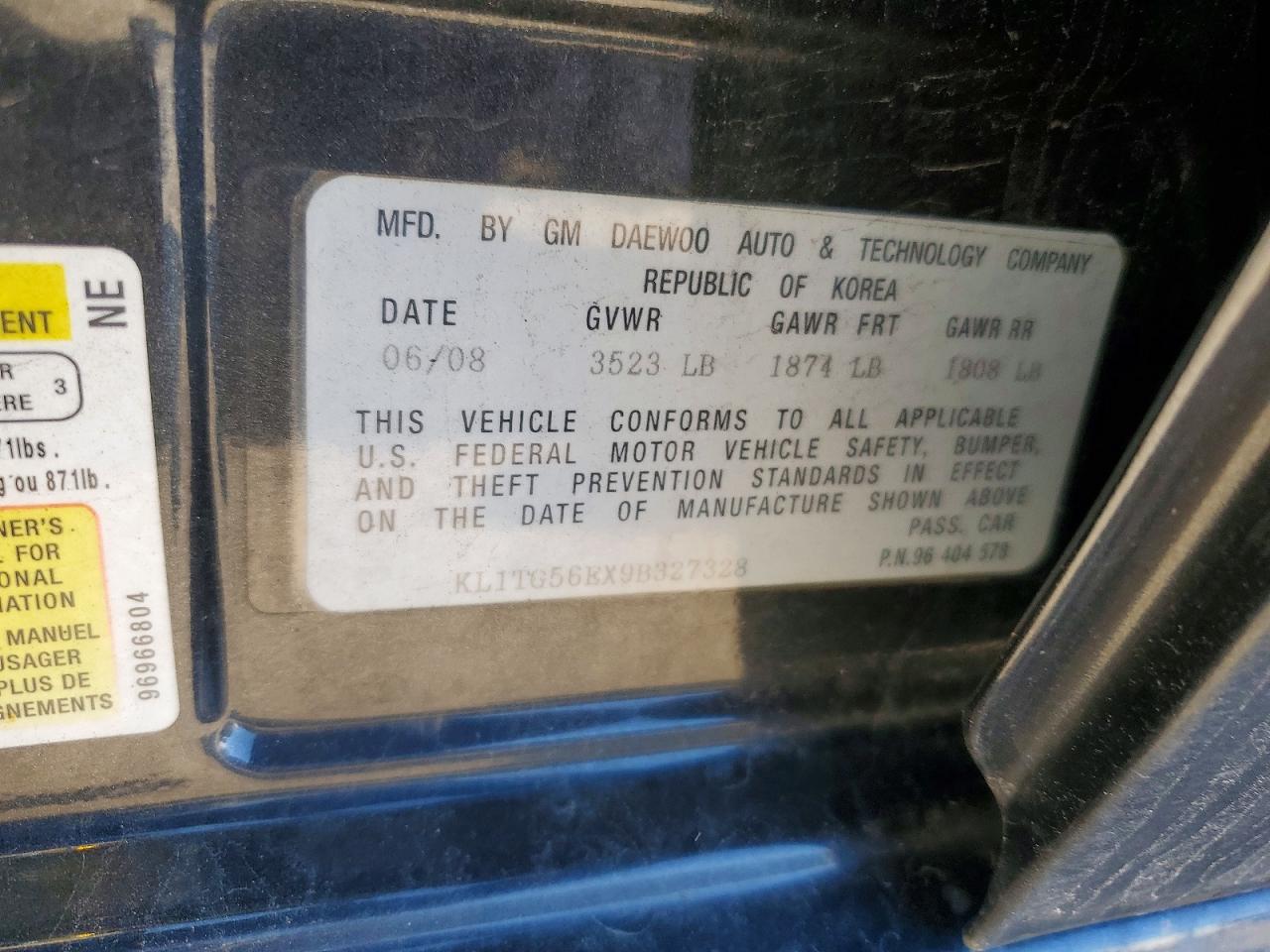 Chevrolet Aveo Lt