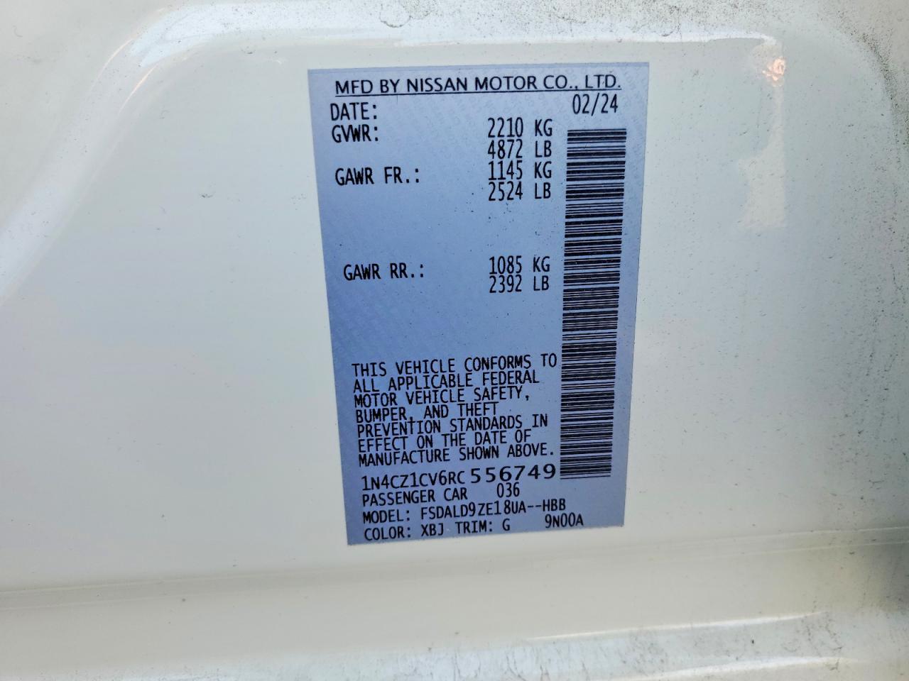 Nissan LEAF Sv Plus