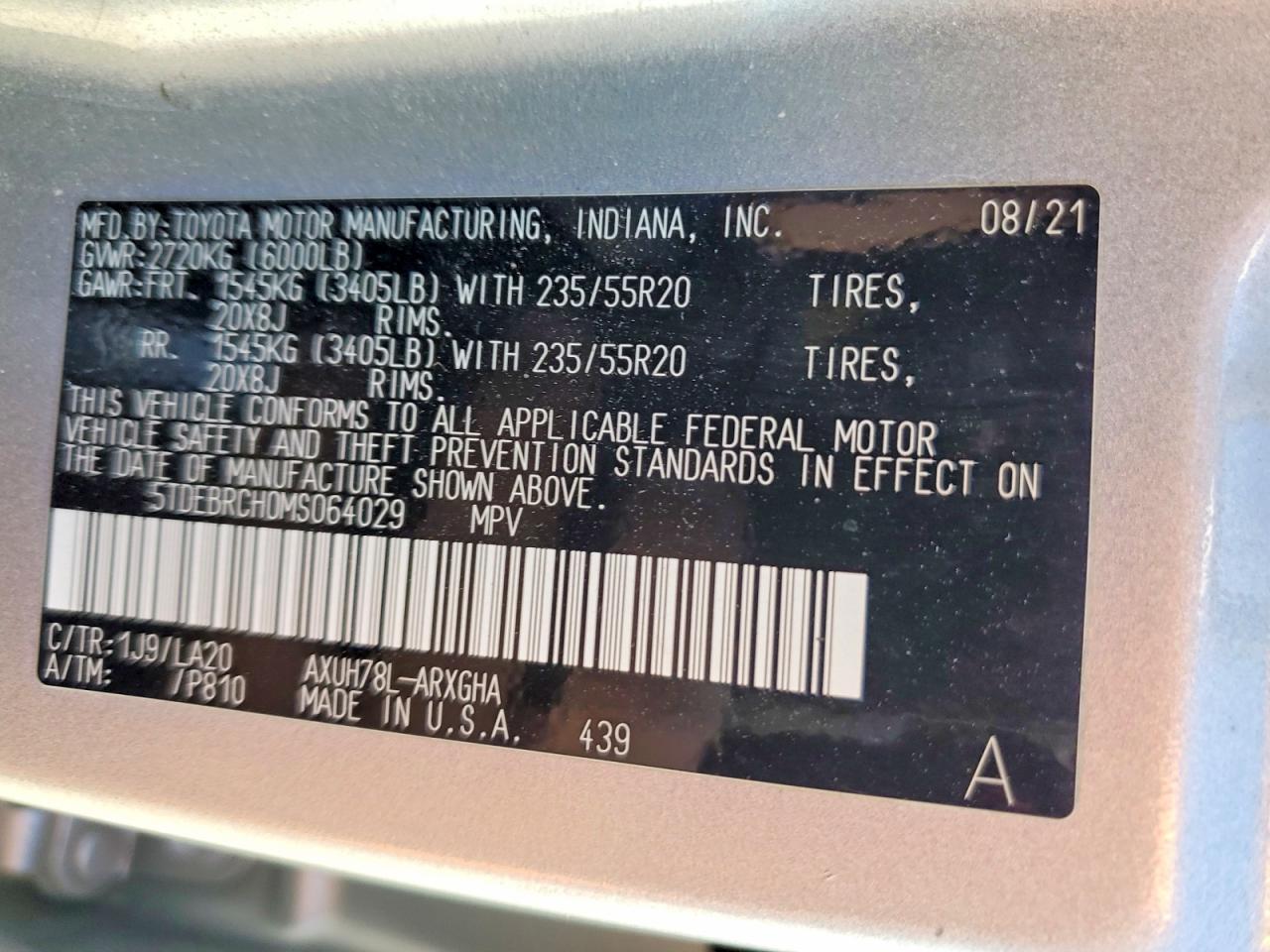 Toyota Highlander Hybrid Platinum