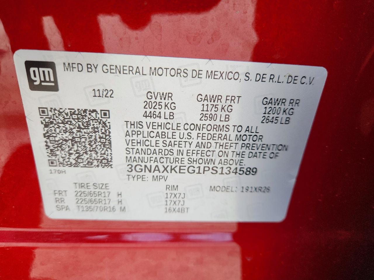Chevrolet Equinox Lt