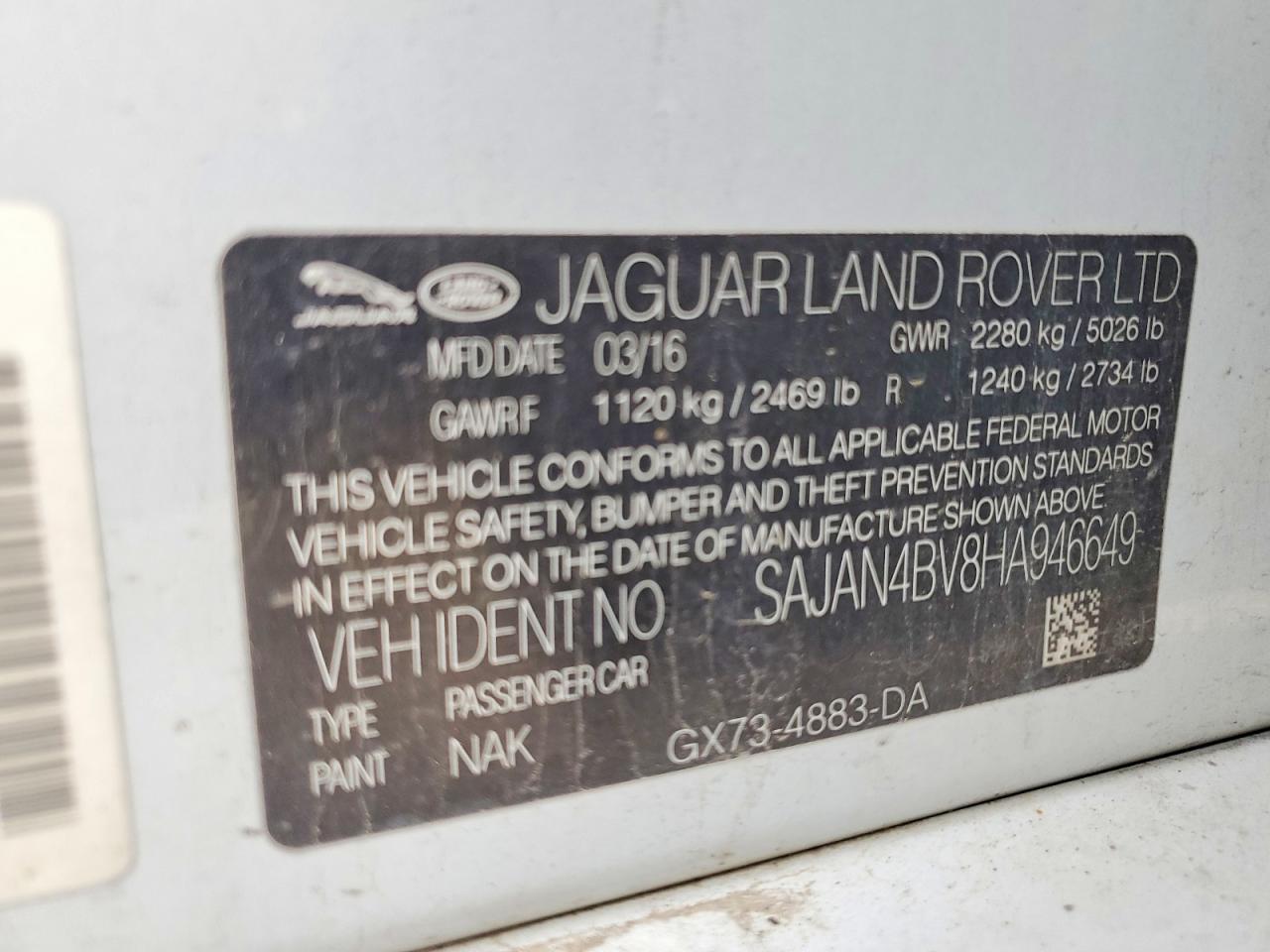 Jaguar XE First Edition