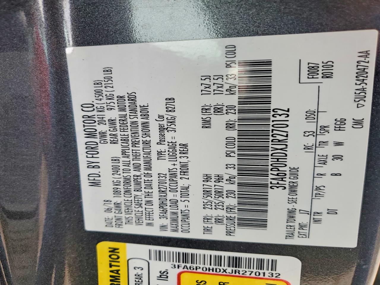 Ford Fusion Se
