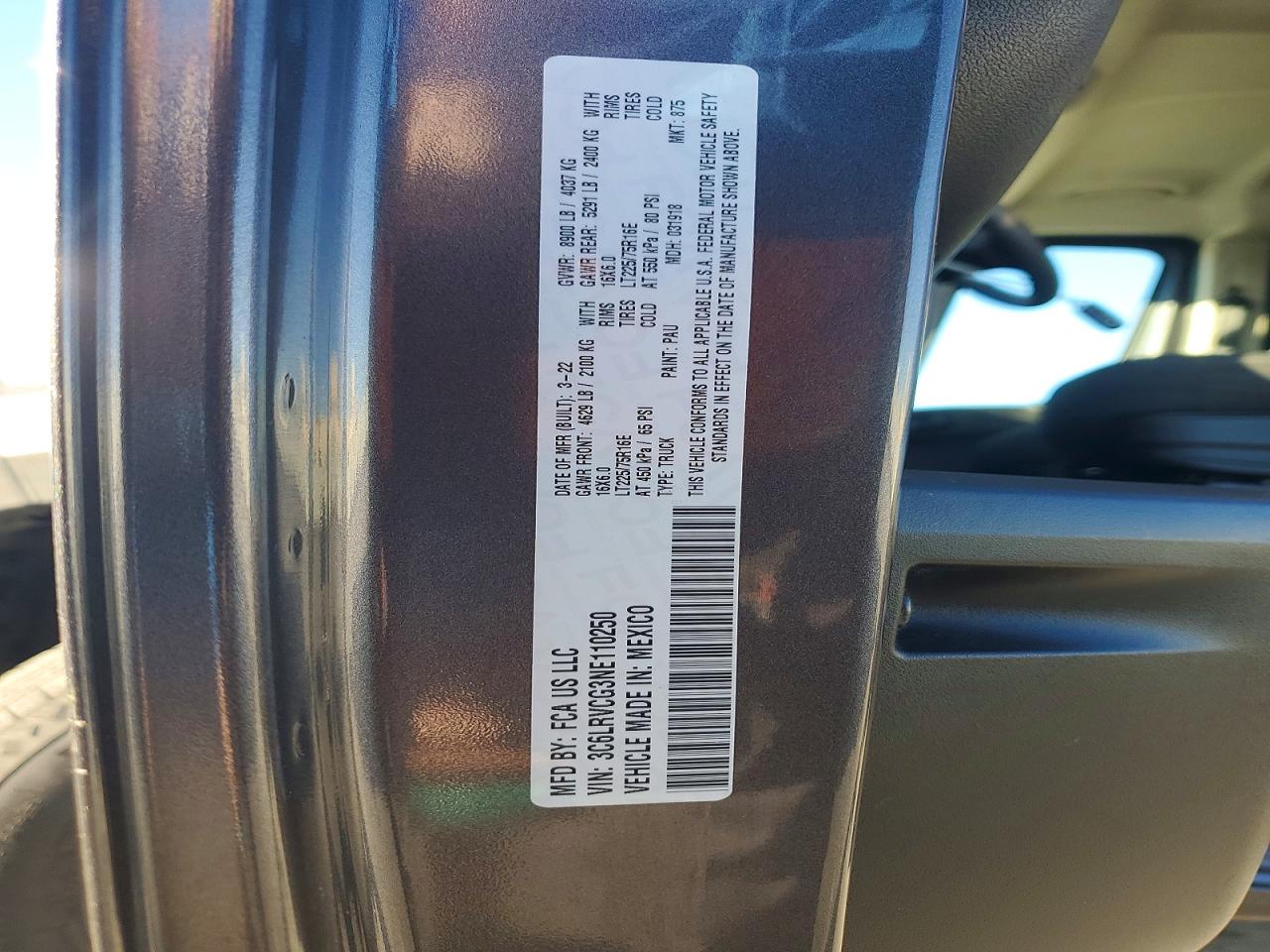 Ram Promaster 2500 High