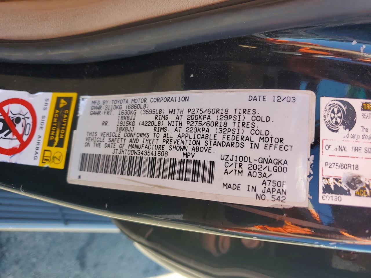Lexus Lx470 470