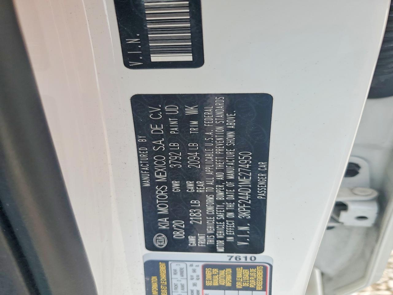 Kia Forte Lxs