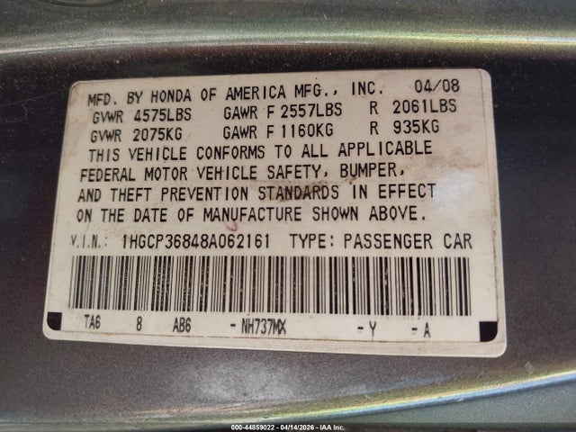 Honda Accord 3.5 Ex-l