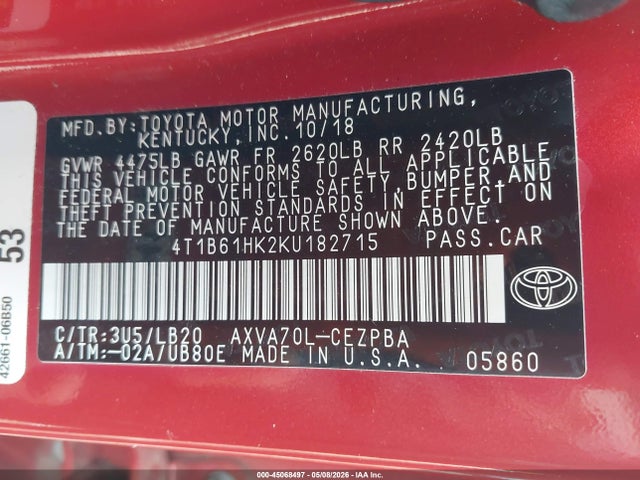 Toyota Camry Xse