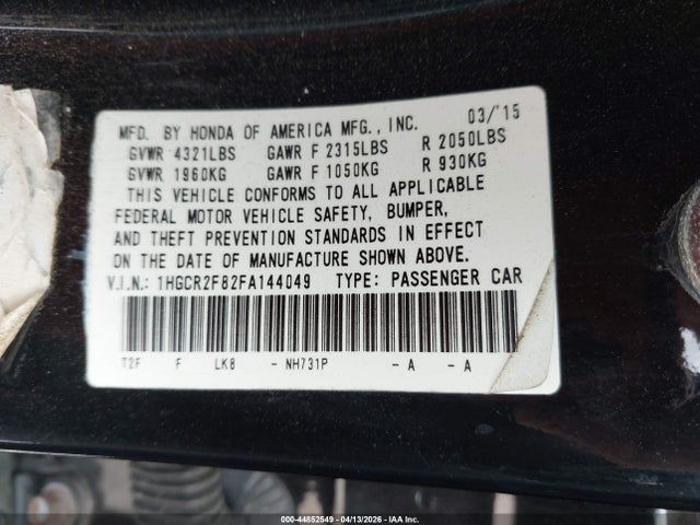 Honda Accord Ex-l