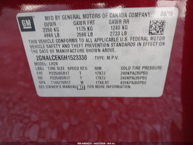 Chevrolet Equinox Lt
