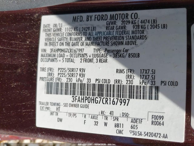 Ford Fusion Se
