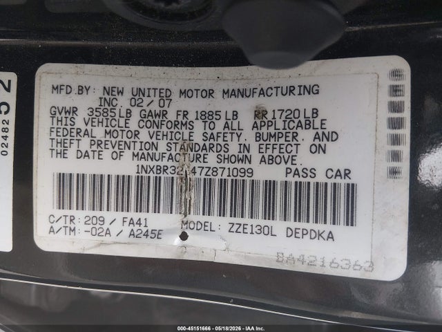 Toyota Corolla Ce