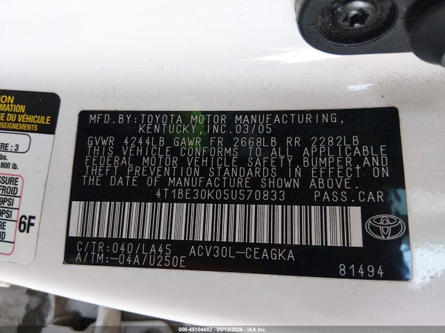 Toyota Camry Xle