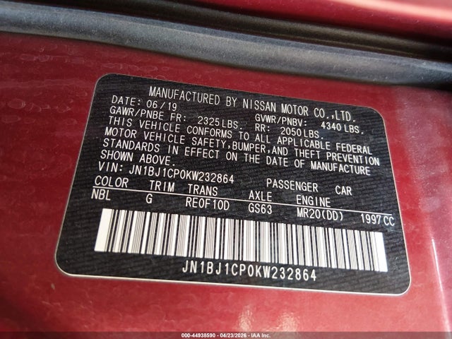 Nissan Rogue Sv
