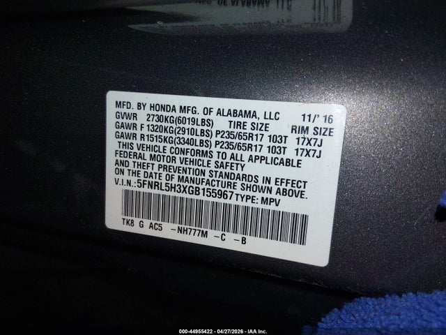 Honda Odyssey Se