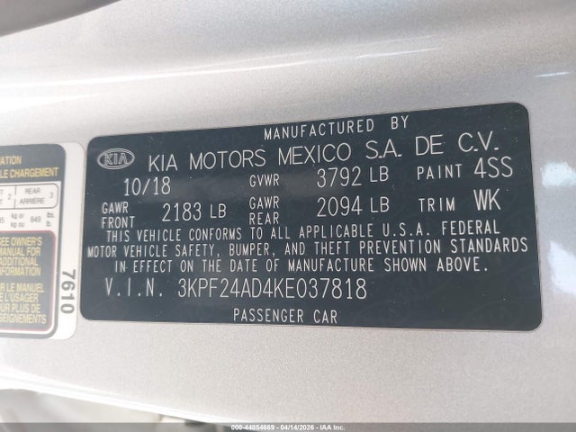 Kia Forte Lxs