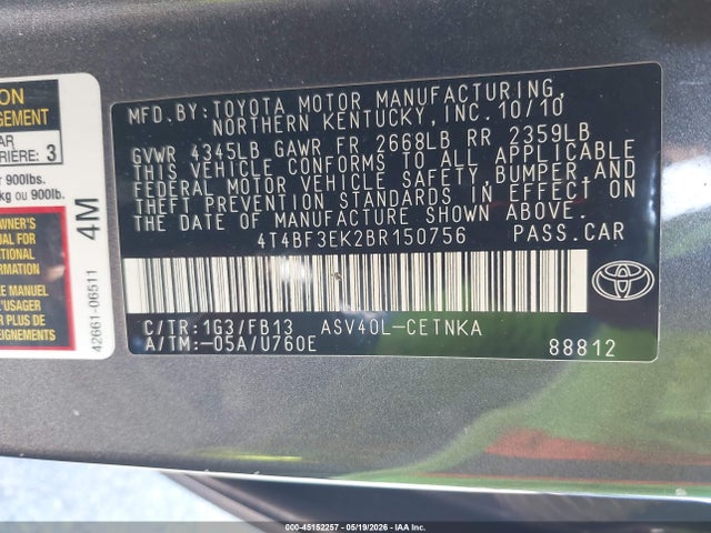 Toyota Camry Le