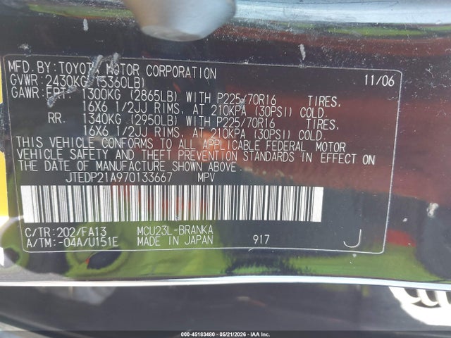 Toyota Highlander V6