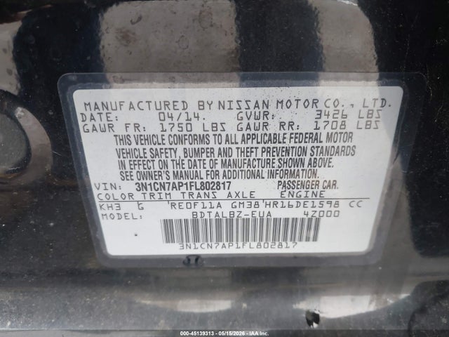 Nissan Versa 1.6 Sv