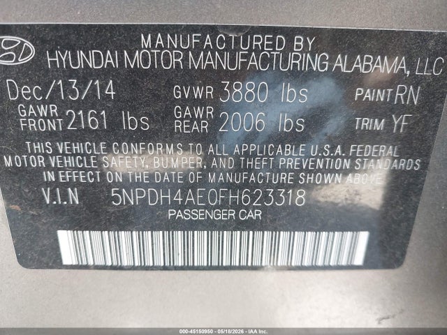 Hyundai ELANTRA Se