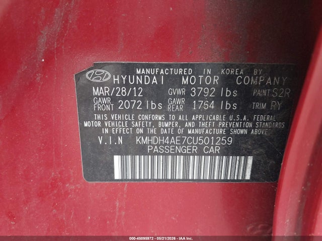 Hyundai ELANTRA Limited (ulsan Plant)
