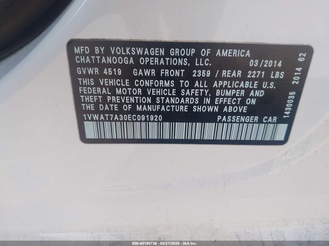 Volkswagen Passat 1.8t Wolfsburg Edition