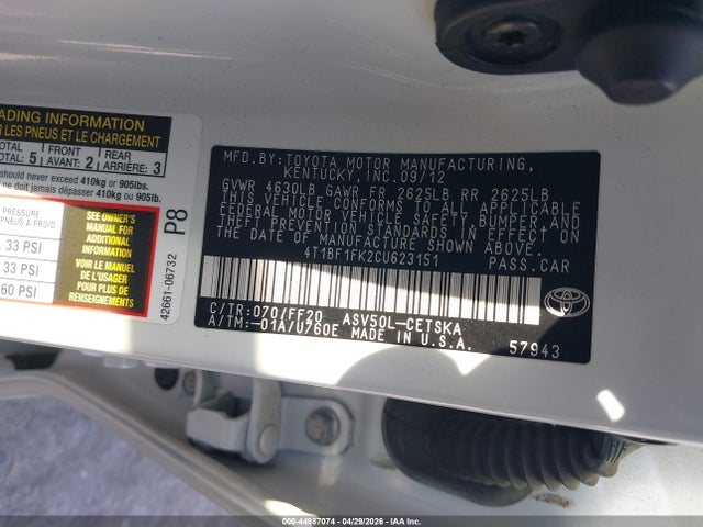 Toyota Camry Se Limited Edition