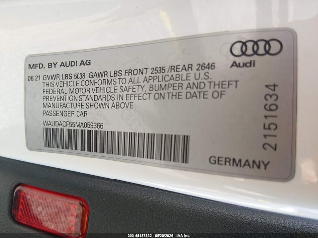 Audi A5 Premium 45 Tfsi Quattro S Tronic