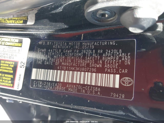 Toyota Camry Se