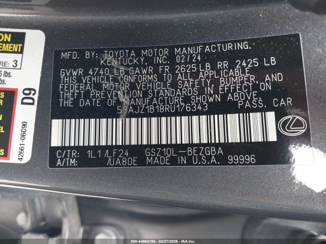 Lexus Es F Sport Handling