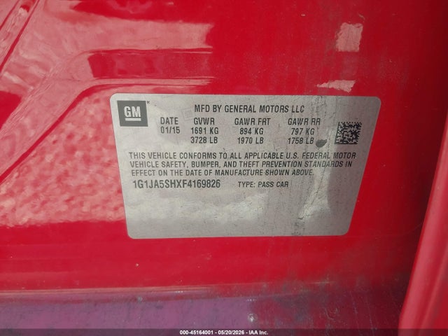 Chevrolet Sonic Ls Auto