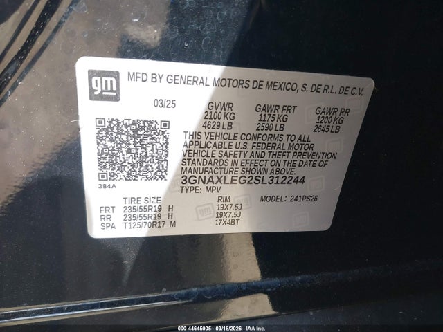 Chevrolet Equinox Fwd Rs
