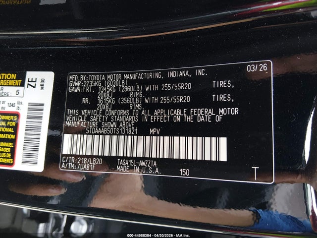 Toyota Grand Highlander Platinum