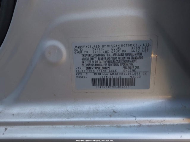 Nissan Versa 1.6 Sv