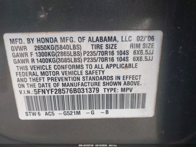 Honda Pilot Ex-l