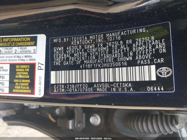 Toyota Camry Se