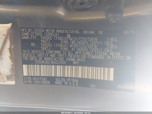 Toyota Sienna Le