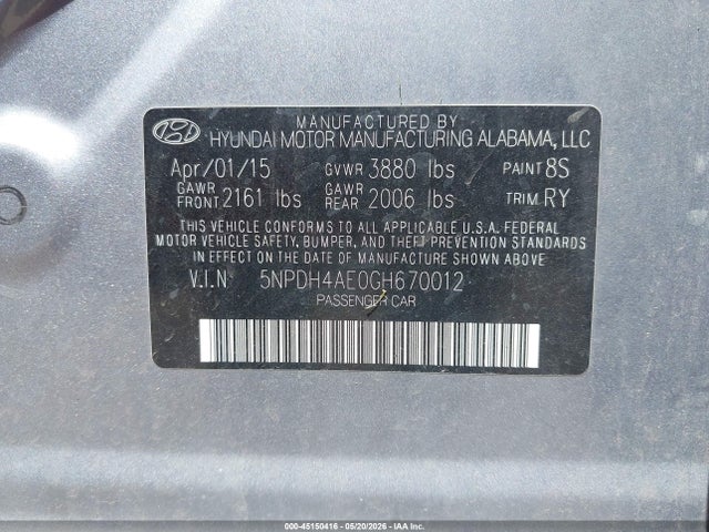 Hyundai ELANTRA Value Edition